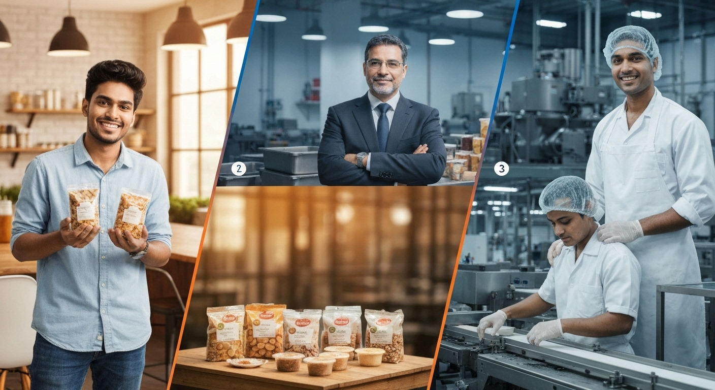 Food entrepreneurs collaborating